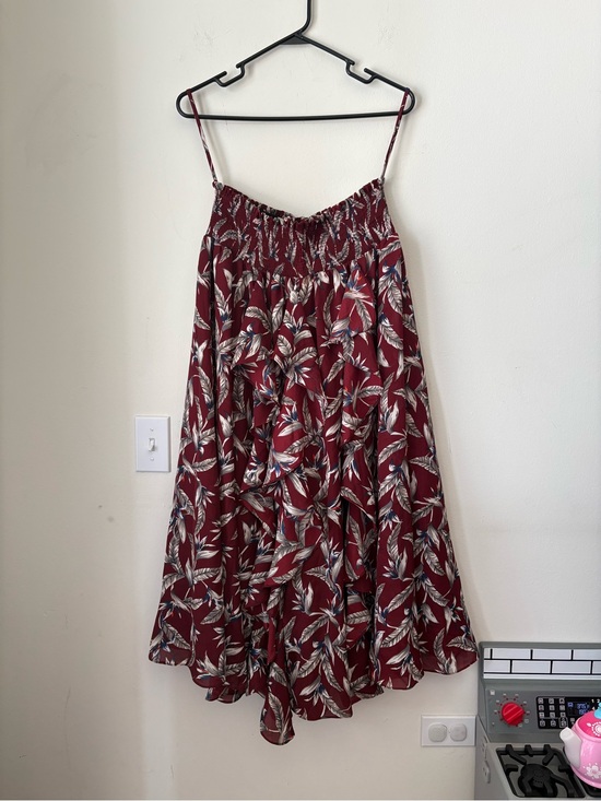 Dresses & Skirts - Reynah's Burgundy Floral Skirt